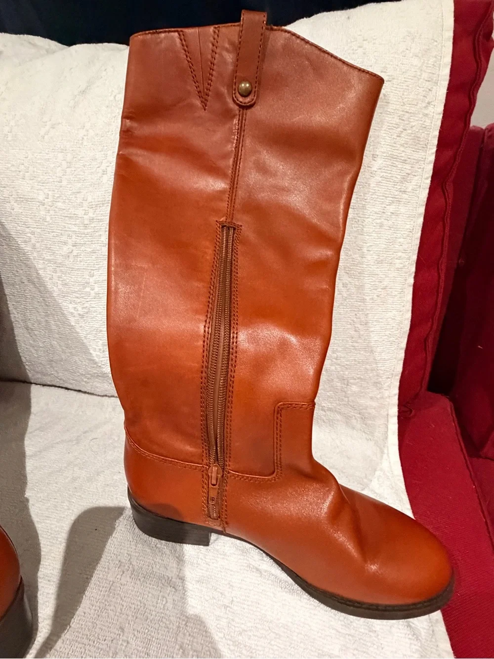 INC International Concepts Women's Over-the-Knee Boots - Cognac Brown